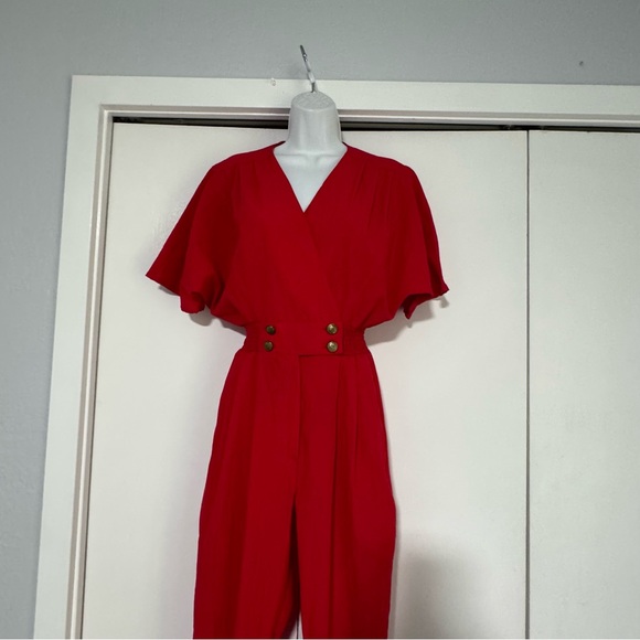 DEE CALIFORNIA Vintage Women’s Jumpsuit 7/8 Elastic Waist 80s style disco - Picture 13 of 15